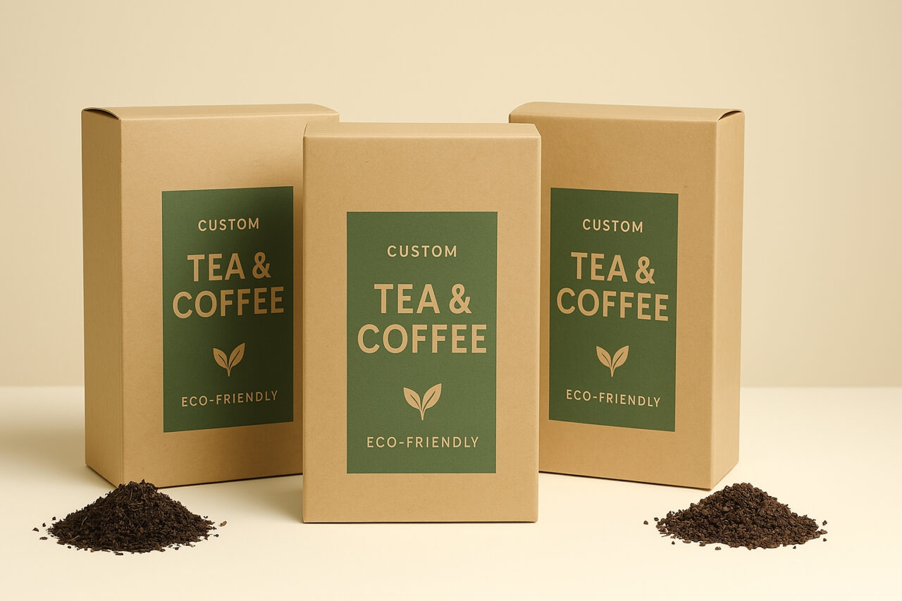 Emballage écologique pour les tisanes et le café en carton recyclé