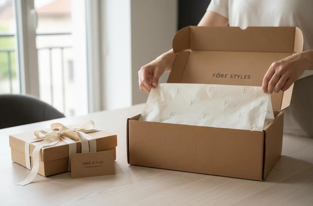 Sustainable fashion packaging boxes designed for European retail brands offering premium unboxing experience