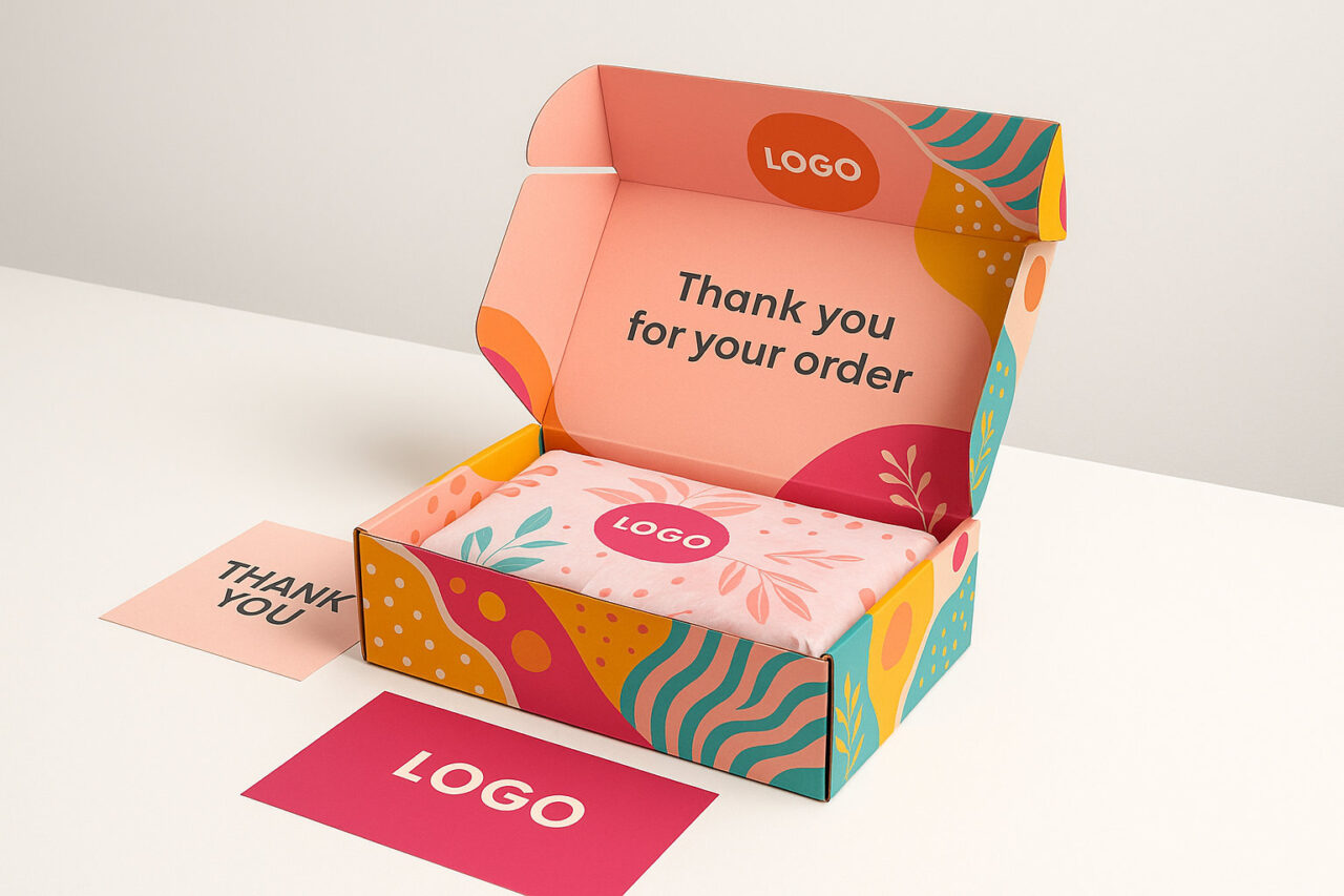Caja ecommerce con diseño gráfico para mejorar la experiencia de marca